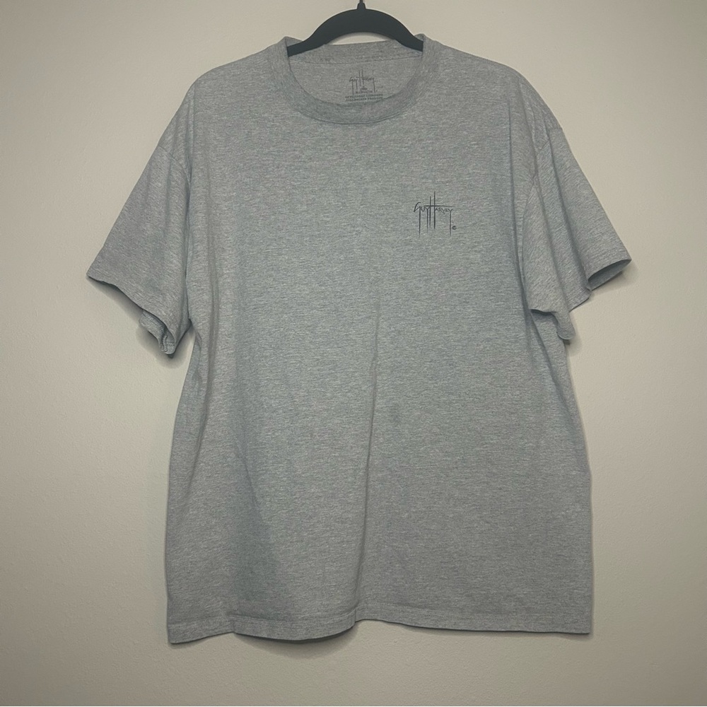 Guy Harvey Light Gray Short Sleeve Crewneck T-Shirt